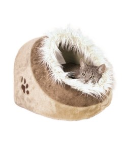 Домик для кошек Minou бежевый коричневый 35x26x41см Trixie