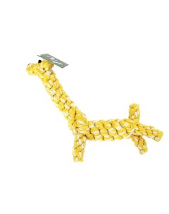Игрушка для собак 1 грейфер в форме жирафа желто белый 22 см N1