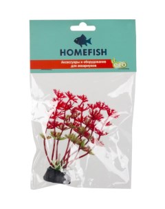Искусственное растение для аквариума HOMEFISH Бетта амбулия пластиковое с грузом 10 см Home-fish