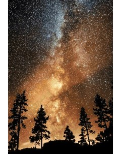 Алмазная мозаика Звездное небо полная выкладка 70х48 см квадратные стразы Гранни