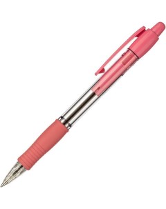 Ручка шариковая автоматическая Super Grip 0 32мм синий корпус розовый 12шт Pilot
