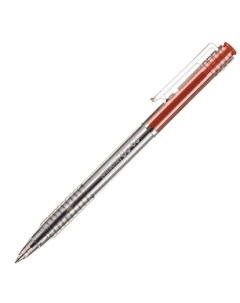 Ручка шариковая автоматическая Bo bo 0 5мм красный корпус прозрачный 50шт Attache