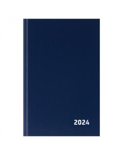 Ежедневник датированный на 2024 год А5 168 листов бумвинил синий 16шт Officespace