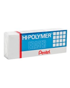 Ластик Hi polymer eraser прямоугольный 35х16х11 5мм белый 60шт Pentel