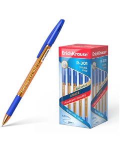 Ручка шариковая Erich Krause R 301 Amber 0 35мм синий 50шт 39530 Erich krause