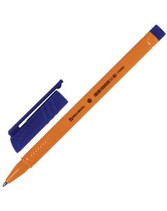 Ручка шариковая Solar 0 5мм синий трехгранная корпус оранжевый 50шт 142402 Brauberg