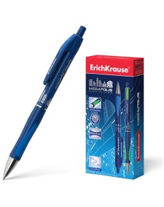 Ручка шариковая автоматическая Erich Krause Megapolis Concept 0 35мм синий 12шт 31 Erich krause