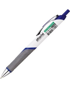 Ручка гелевая автоматическая Selection Antibacterial 0 7мм синий 12шт Attache