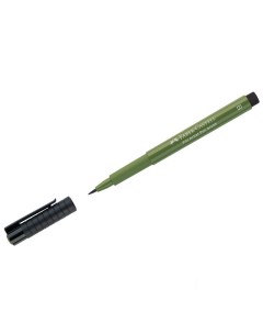 Ручка капиллярная Pitt Artist Pen Brush 174 хром зеленый непрозрачный Faber-castell