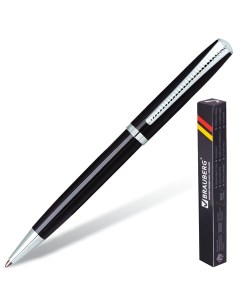 Ручка шариковая автоматическая Cayman Black бизнес класса 25шт Brauberg