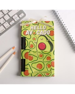 Набор Hello AVOCADO блок бумаги и ручка пластик Artfox