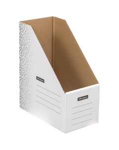 Лоток для бумаг вертикальный Standard 150мм микрогофрокартон белый 25шт Officespace