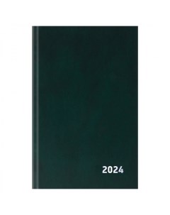 Ежедневник датированный на 2024 год А5 168 листов бумвинил зеленый 16шт Officespace