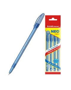 Ручка шариковая узел 0 7 мм тонкое письмо Neo Original чернила синие Erich krause