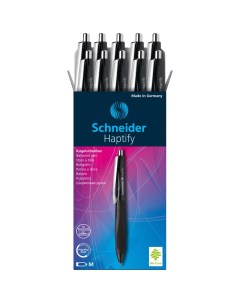 Ручка шариковая автоматическая Haptify 0 5мм черный 10шт 135301 Schneider
