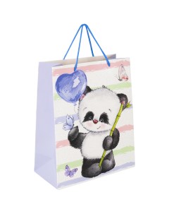 Пакет подарочный Lovely Panda 608241 26 5x12 7x33 см 12 штук Золотая сказка
