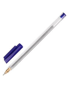 Ручка шариковая одноразовая неавтоматическая масляная синяя толщина линии 0 7 мм 1044178 Стамм