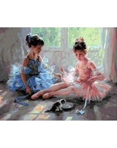 Картина по номерам Юные балерины 40x50 Вангогвомне