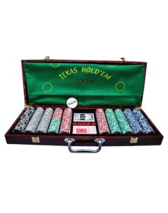 Игра настольная Казино Игра в покер Покер в деревянном кейсе В набор входит 500 фишек Sprinter