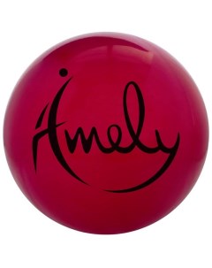Мяч для художественной гимнастики d19 см бордовый Amely