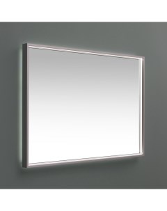 Зеркало Алюминиум 100 с LED подсветкой серебро De aqua