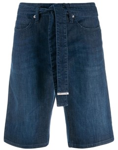 Cambio джинсовые шорты прямого кроя 38 синий Cambio