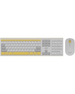 Клавиатура мышь OCC200 Wireless White Yellow Acer