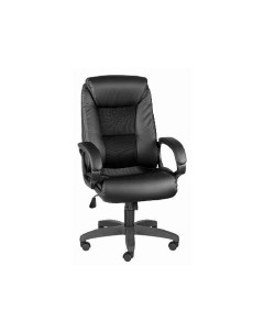 Кресло Оптима HOME черный комбинированная экокожа и ткань TW Olss