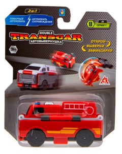 Машинка Transcar Double Пожарный автомобиль Транспортная полиция 8 см блистер 1toy