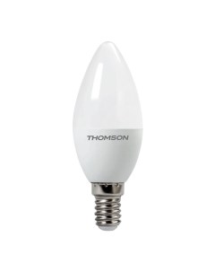 Лампа светодиодная E14 10W 4000K свеча матовая TH B2018 Thomson