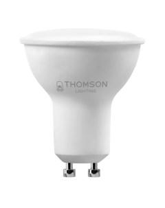 Лампа светодиодная GU10 8W 3000K полусфера матовая TH B2053 Thomson