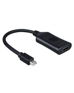 Переходник адаптер Mini DisplayPort 20M HDMI 19F v1 2a 4K 20 см черный KS 566 Ks-is