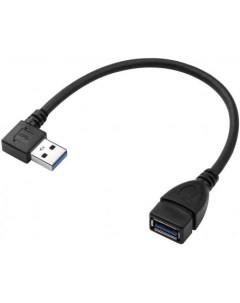 Кабель USB 3 0 Af USB 3 0 Am угловой 15см черный KS 402 Ks-is