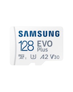 Карта памяти 128Gb microSDXC EVO Plus V2 Class 10 UHS I U3 V30 A2 адаптер MB MC128KA RU APC CN KR EU Samsung