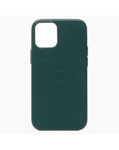 Чехол накладка MSafe для смартфона Apple iPhone 12 12 Pro экокожа темно зелёный 127110 Org