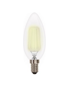 Лампа светодиодная E14 свеча C37 8Вт 6000K 6000K холодно белый 750лм филаментная SBL C37F 8 60K E14  Smartbuy