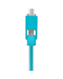 Кабель USB 2 0 A Lightning MicroUSB 1m голубой Multi U914 PML Acd