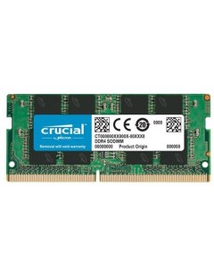 Память DDR4 SODIMM 8Gb 2666MHz CL19 1 2 В CT8G4SFRA266 Crucial