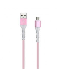 Кабель USB Micro USB 2A 1м розовый Flow3D iK 12FLbox iK 12FLbox rose Smartbuy