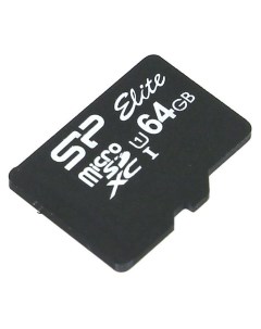 Карта памяти 64Gb microSDXC Elite Class 10 UHS I U1 Silicon power