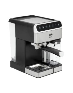 Кофеварка рожковая Babila 1 35 кВт кофе молотый 1 8 л автоматический капучинатор серебристый черный  Fakir