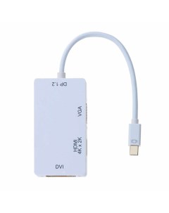 Кабель переходник адаптер Mini DisplayPort 20M HDMI 19F DVI F VGA 15F 4K 20 см C320 Orient
