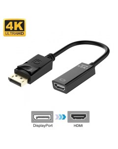 Кабель переходник адаптер DisplayPort 20M HDMI 19F 4K 20 см черный C316 30978 Orient