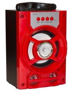 Портативная акустика KS 328 5 Вт FM AUX USB microSD Bluetooth подсветка черный красный KS 328 Ks-is