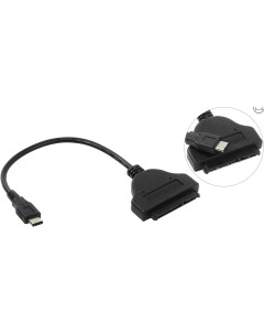 Переходник адаптер USB 3 0 Type C m SATA III 2 5 m черный Black pack