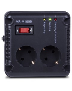 Стабилизатор напряжения VR V1000 500 Вт EURO черный SV 015572 Sven