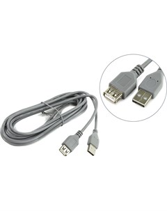 Кабель USB 2 0 Af USB 2 0 Am 1 8м серый K845 Smartbuy