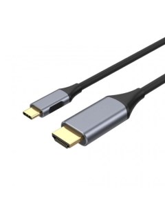 Кабель переходник адаптер DisplayPort 20M USB Type C M 4K экранированный 1 8 м черный KS 514 Ks-is