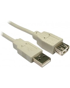 Кабель удлинитель USB 2 0 Am USB 2 0 Af ферритовый фильтр экранированный 3 м серый KS 455 3 Ks-is