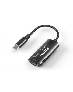 Кабель переходник адаптер USB Type C m HDMI 19F 4K 15 см черный KS 484 Ks-is